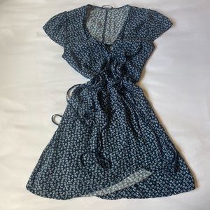 BRANDY MELVILLE BLUE WRAP DRESS